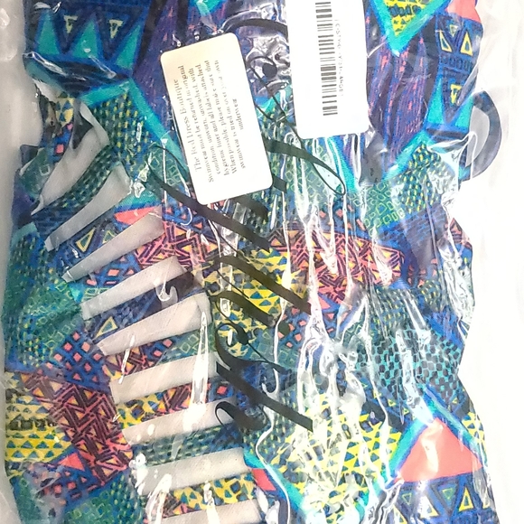 🆕️ NWT Red Dress Boutique Blue Multi Print One Piece - Picture 11 of 11
